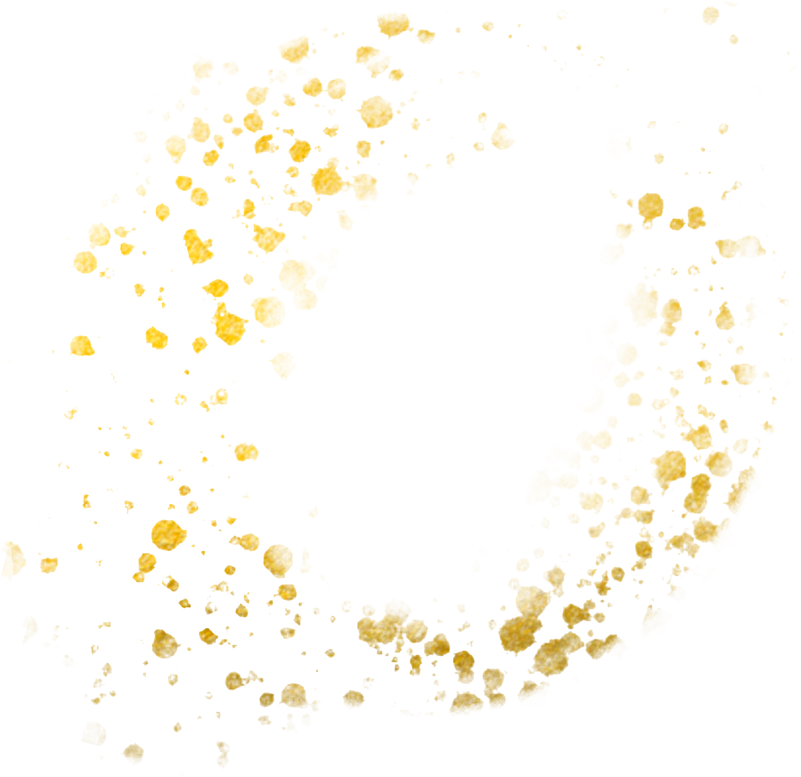 Gold Circle Shape